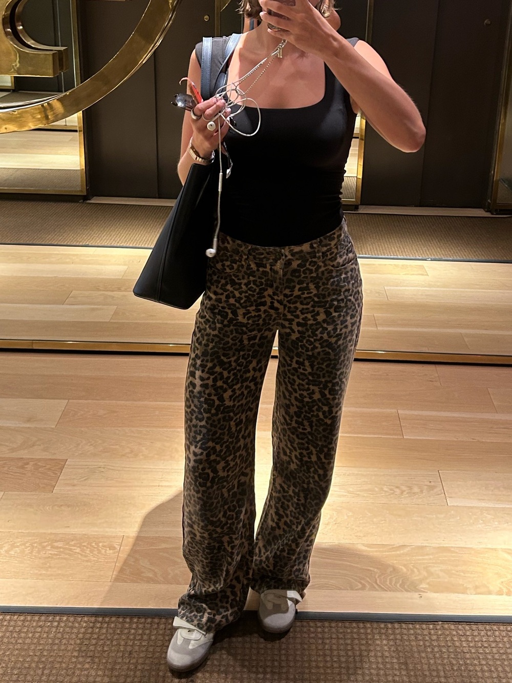 Lioness Leopard Print Women’s Jeans - Brown